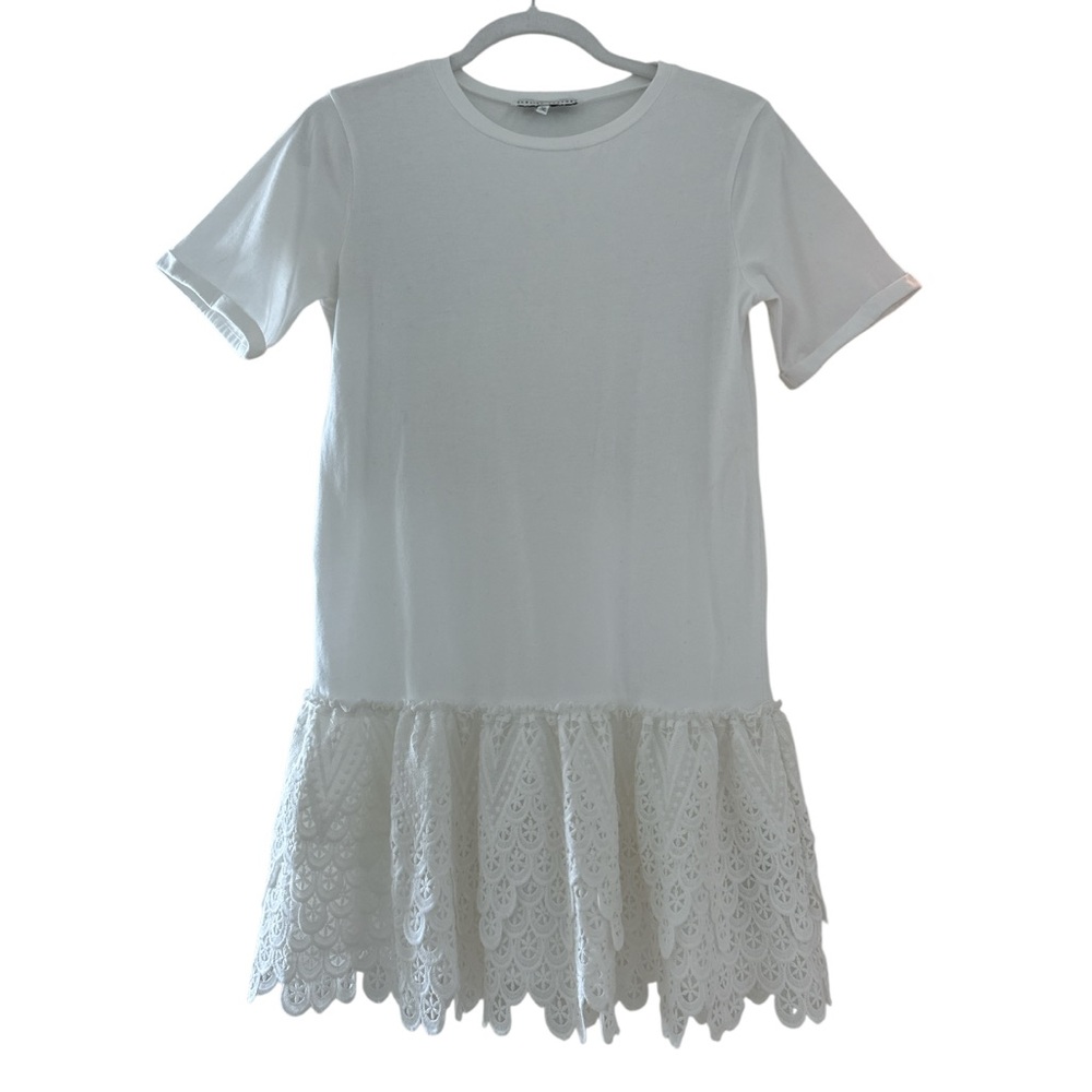 English Factory White Cotton Mini Dress with Lace Details
XS